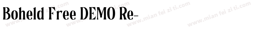Boheld Free DEMO Re字体转换